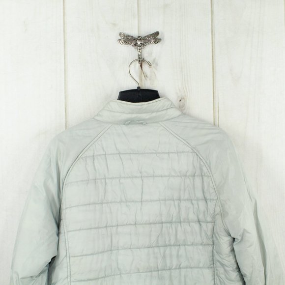 LL Bean Gray Weather Challenge Full-Zip Primaloft Insulated Jacket Size M R - Picture 10 of 12